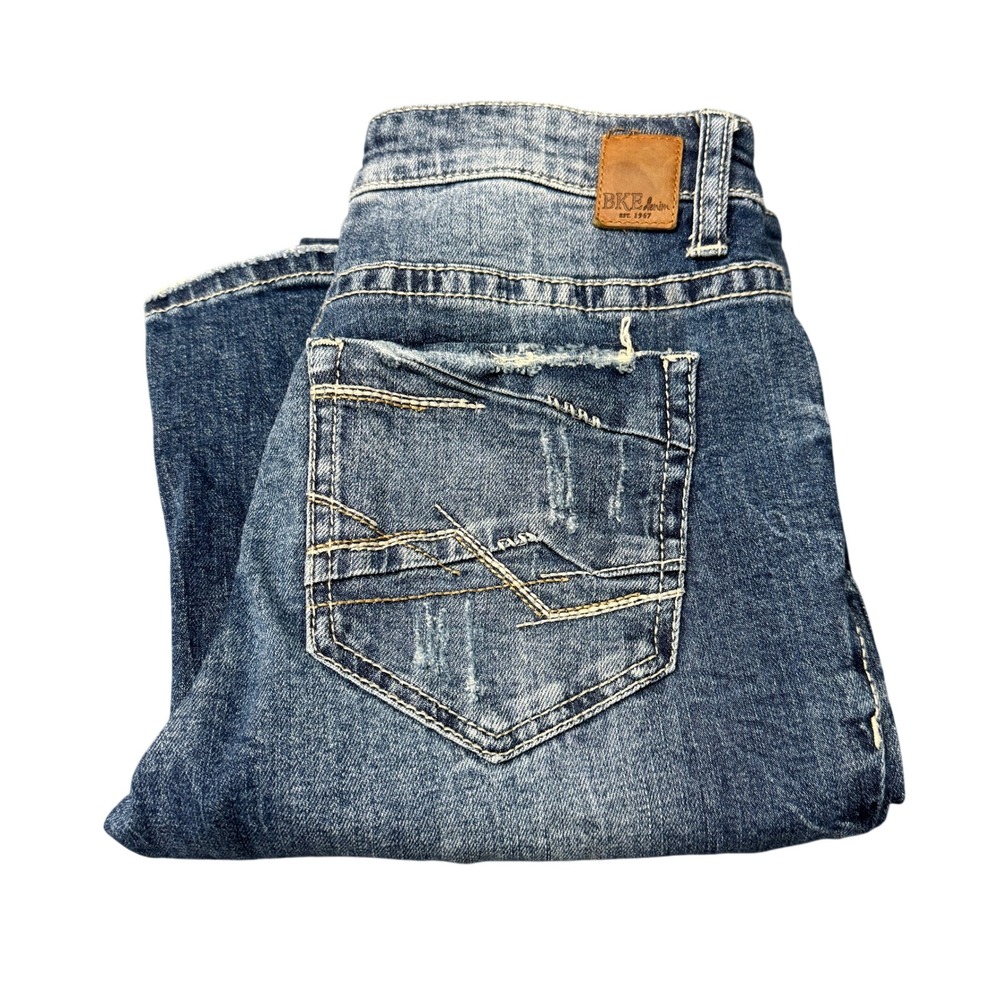 BKE Jeans Womens 27 (29x30 ACTUAL) Stella Bootcut Blue Denim‎ Faded Wash